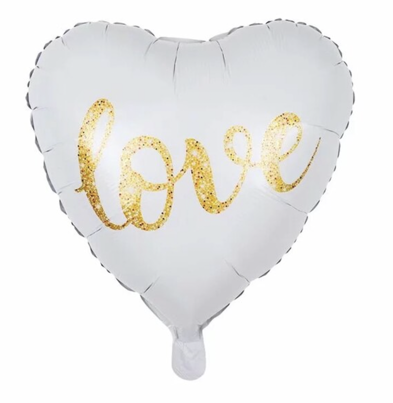 Balão foil com hélio "LOVE" (+6,50€)